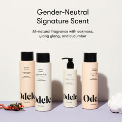 Odele shampoo paired with conditioner for balanced hair care