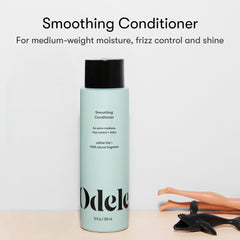 Odele conditioner creamy pour texture demonstrating hydration and slip