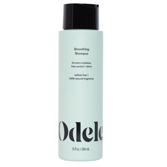 Odele front packaging showing smoothing shampoo benefits and size