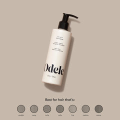 Odele texture on hand demonstrating lightweight creamy consistency and quick absorption