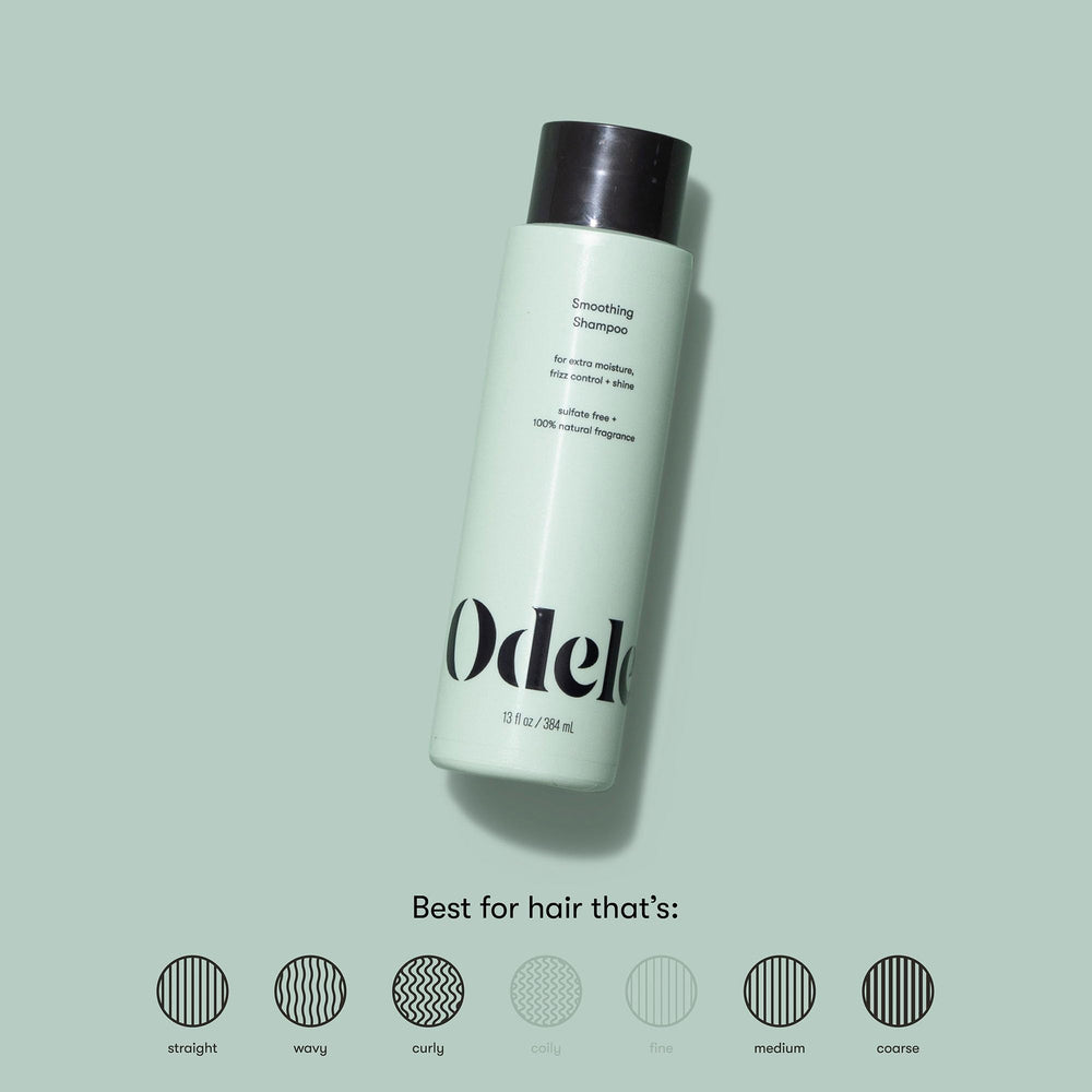 Odele shampoo lather close-up showing gentle foam for soft cleansing