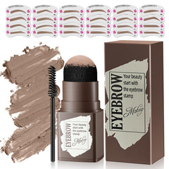 OETUIOW front packaging showing full eyebrow stamp kit and contents for convenience