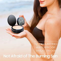OETUIOW cream texture swirl on fingertip, smooth coverage and hydrating finish benefit