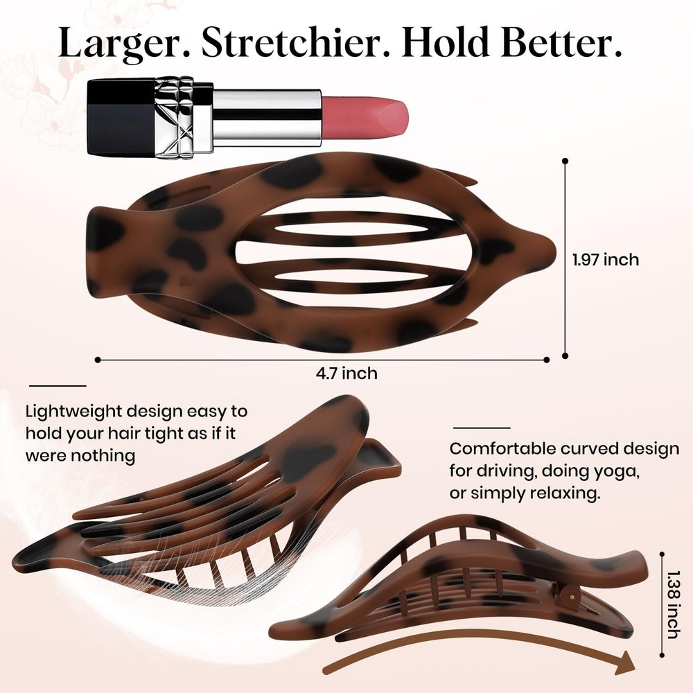 Oeusnael clip holding half-up hairstyle, secure hold during activity