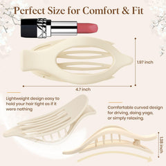 Oeusnael in-use half-up style illustrating quick secure styling benefit