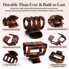 Oeusnael medium rectangular clip holding thick hair for all-day stability