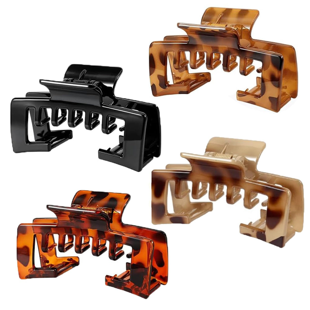 OFIGAS clips used in different hairstyles showing versatile styling options