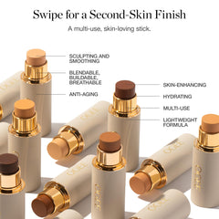 Ogee half-face blended before and after shows coverage and sculpting