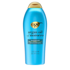 OGX bottle front view showing product and size, highlighting long-lasting value