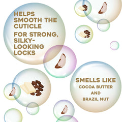OGX bottle back label ingredients list showing keratin and oils