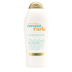 OGX bottle front packaging showing coconut curls branding and size benefit