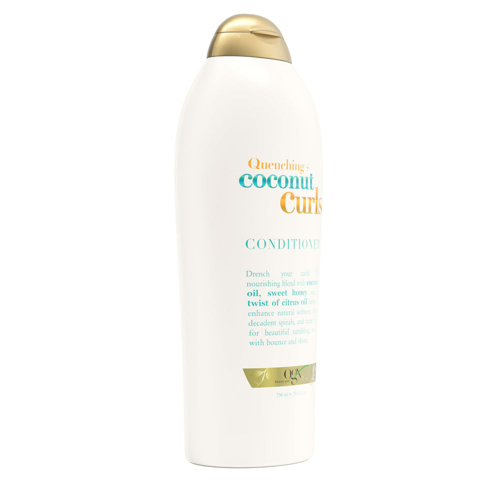 OGX conditioner being applied to wet hair illustrating easy use