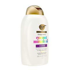 OGX ingredient label showing coconut oil and tiare essence