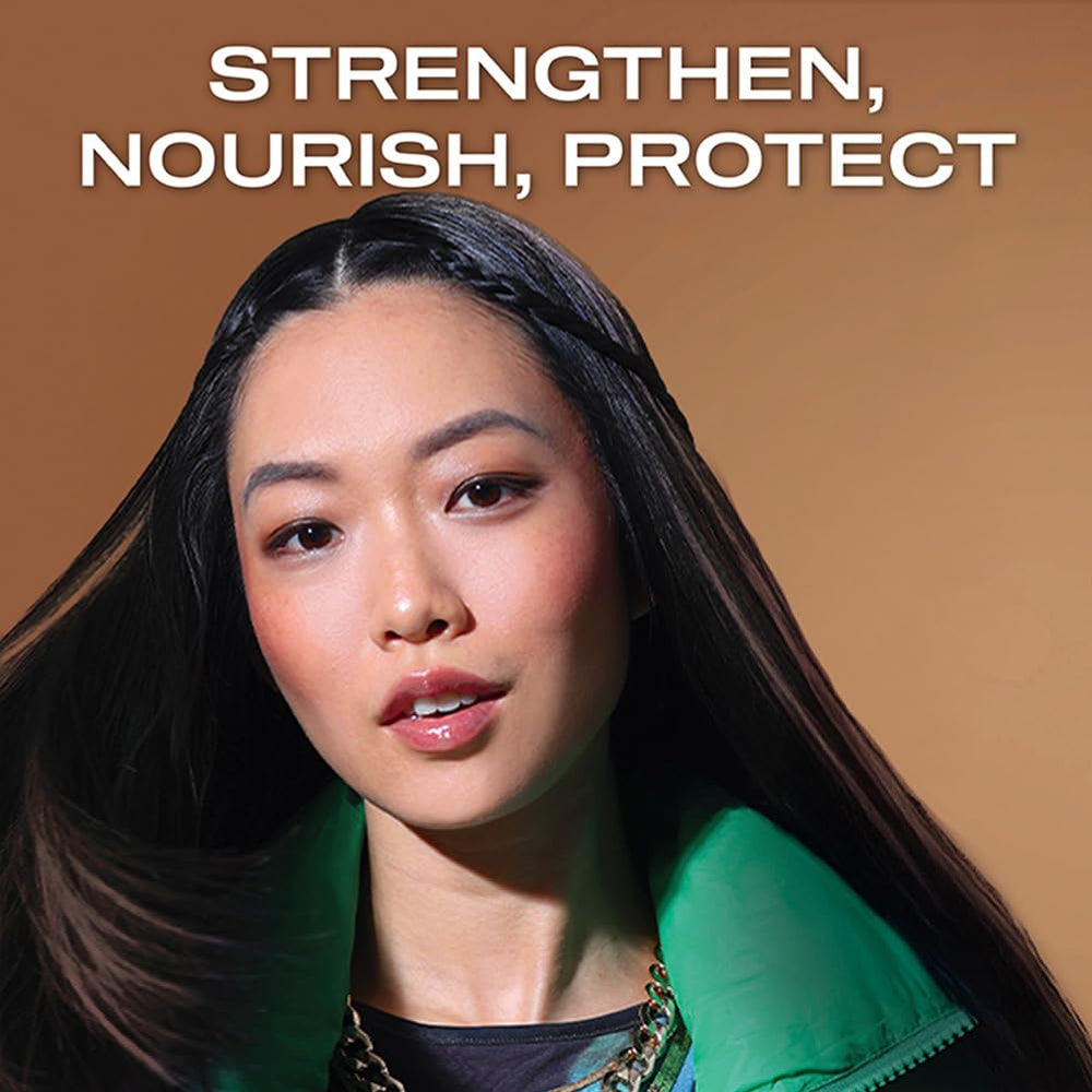 OGX shampoo staged in bathroom showcasing everyday routine benefit