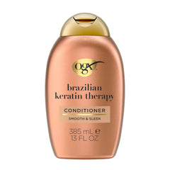 OGX bottle front packaging showing product name and smoothing benefit
