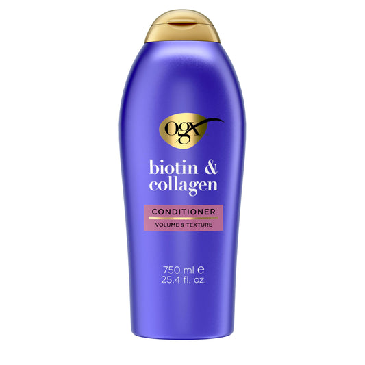 OGX front packaging bottle showing label and size for easy identification and benefits