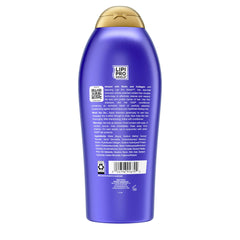 OGX bottle in bathroom lifestyle scene inspiring daily hair routine