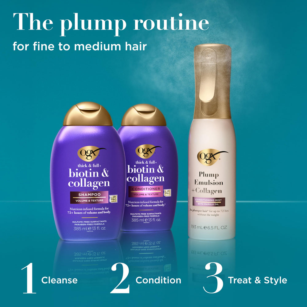 OGX in-shower use lifestyle shot demonstrating easy application
