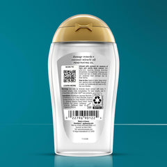 OGX bottle on bathroom shelf in styled setting suggesting daily luxury