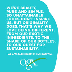 OGX pearl extract ingredient concept showing luminous shine benefit
