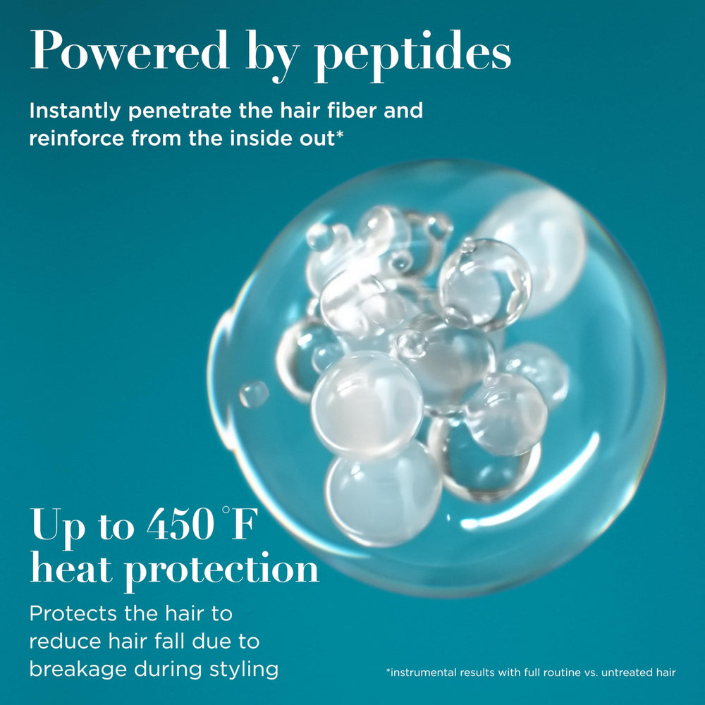 OGX pump close-up highlighting mist mechanism for even, lightweight coverage