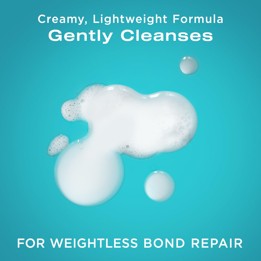 OGX shampoo texture on palm demonstrating gentle cleansing and lather