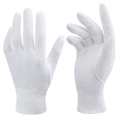 OHAVBBEI front packaging view showing three white glove pairs for versatility