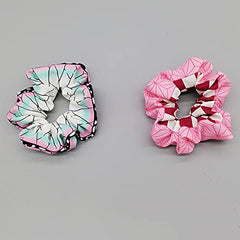 Ohjijinn scrunchies paired with cosplay outfit showing finishing-touch benefit