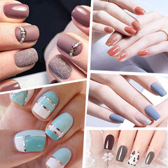 Ohlove half-cover tips applied on hand showing neat natural look and quick wear