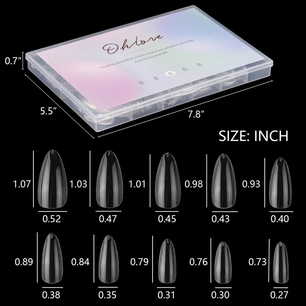 Ohlove size layout numbered 0-9 for fast matching and accurate fit