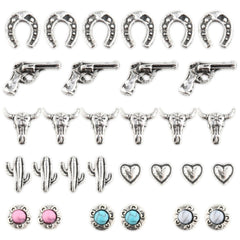 Ohmique front package showing 30 western nail charms and organization benefit