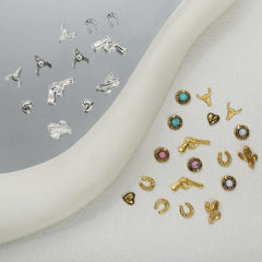 Ohmique assortment of gold silver pink blue finishes offering versatile styling choices