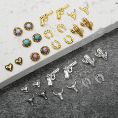 Ohmique charms next to coin for scale showing compact size and precise application