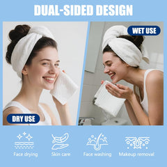 OHOO towel moistened with cleanser, absorbing product without falling apart