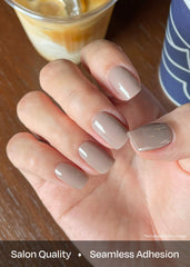 ohora hands applying strip demonstrating easy press-on application