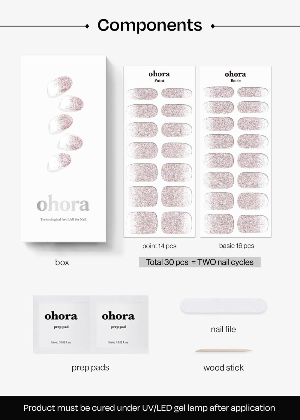 ohora nail file and wooden stick detail, precise shaping benefit