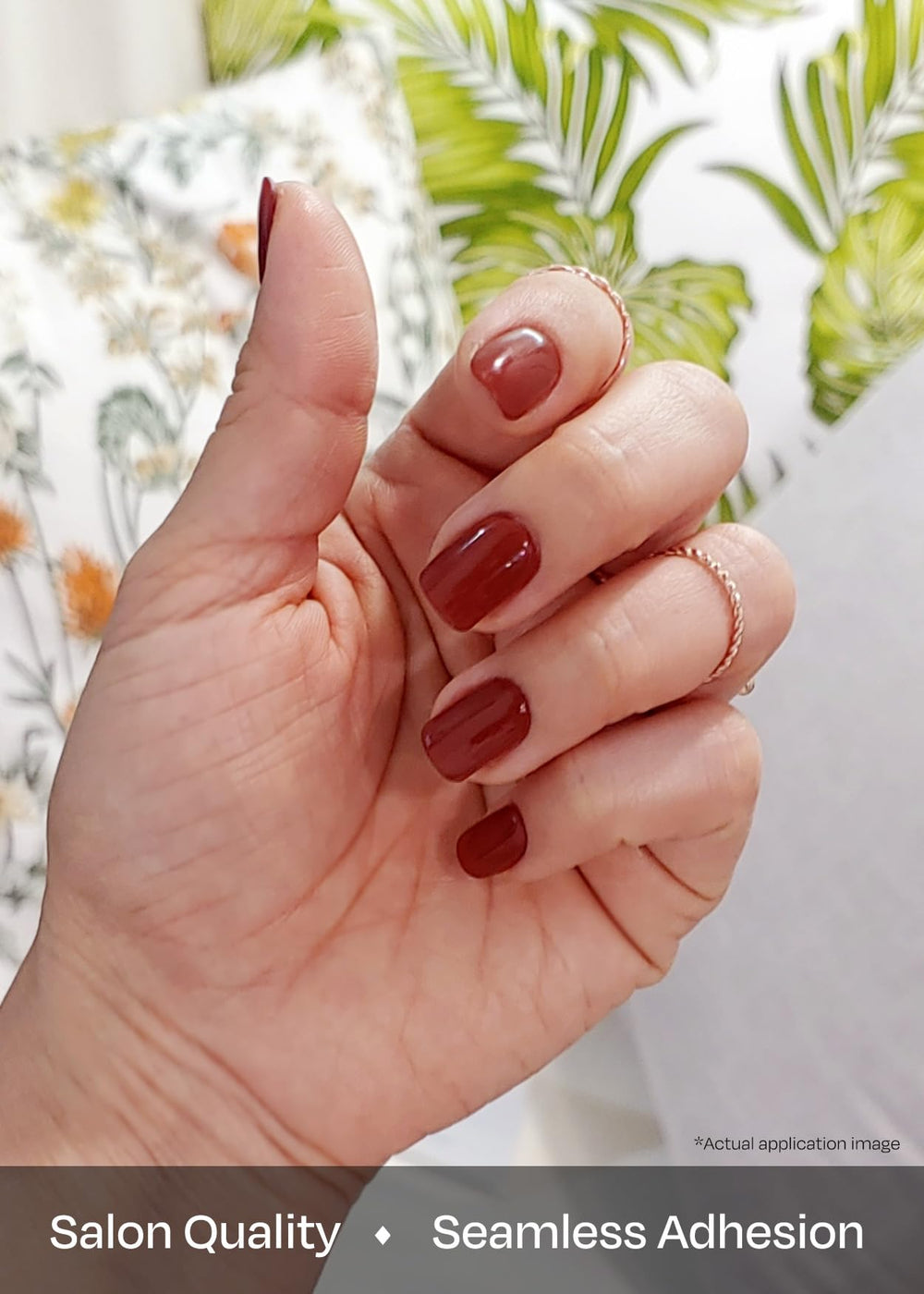 ohora applying wrap to nail demonstrating quick, beginner-friendly benefit