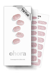 ohora N Pixie Dust front box showing kit contents and nude glitter finish