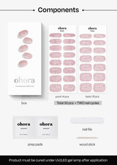 ohora N Pixie Dust two prep pads displayed for oil-free nail prep
