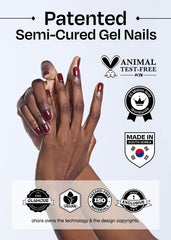 ohora gel-remover texture droplet on nail illustrating gentle action