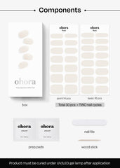 ohora hand holding sheet for size comparison, helps choose correct fit