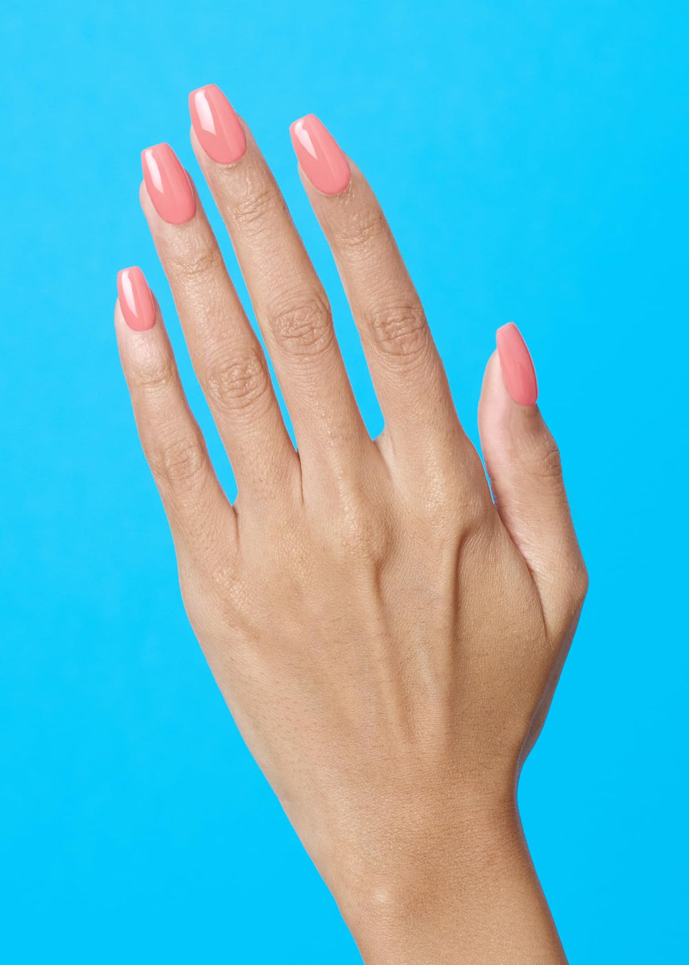 ohora close-up of pink semi cured gel strips highlighting smooth texture and true color