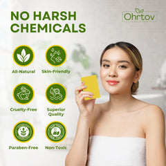 Ingredient label on Ohrtov sulfur soap highlighting natural formulation