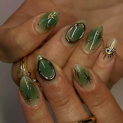 OHWODA front packaging showing green ombre nails and contents for neat storage