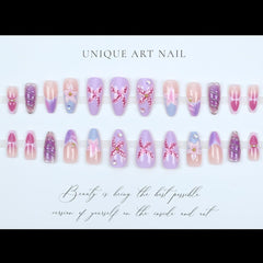 OHWODA glossy purple nail swatch highlighting smooth lacquered finish and luster