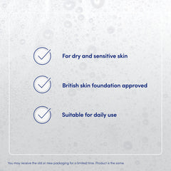 Ingredient label highlighting Oilatum liquid paraffin 7.5% for skin protection