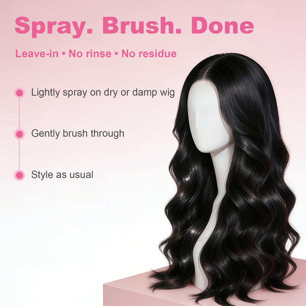 Oivolii texture close-up highlighting glossy strands and natural-looking shine