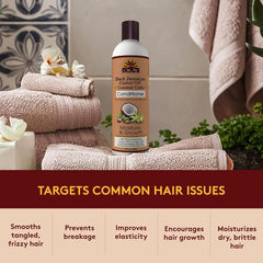 OKAY conditioner creamy texture smear showing moisturizing consistency and slip