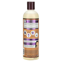 OKAY label close-up highlighting argan oil and black Jamaican castor oil benefits