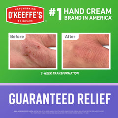 O'Keeffe's close-up cream texture highlighting fast-absorbing benefit